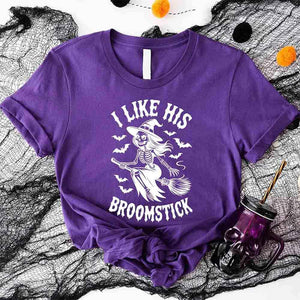 I Like Her Pumpkins & His Broomstick Shirts | Funny Matching Halloween Couple T-Shirts — view 17