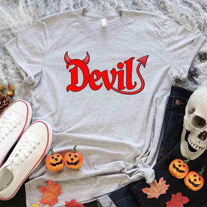 I Put the D in Devil Shirts For Couples Funny Matching Him & Her Halloween T-Shirts — view 9