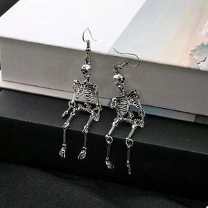 Halloween Skeleton Dangle Earrings — view 1