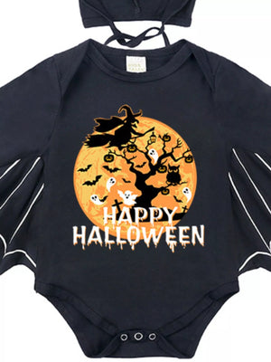 Children's Halloween Bat Bodysuit & Hat Costume Set — view 5