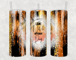 Same Witch Different Day - Halloween 20oz Skinny Tumbler — view 1
