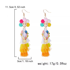 Halloween Ghost Tassel Drop Earrings — view 14