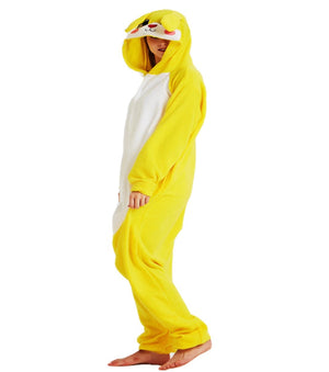 Men And Women Velvet Tamed Cartoon Animal Christmas Halloween Party One-Piece Pajamas — view 5