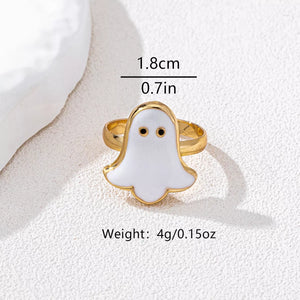 Halloween Ghost 18K Gold-Plated Ring — view 5