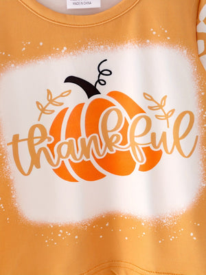 Fall Thanksgiving Halloween 3 pieces Short sleeve O-neck T-shirt — view 3