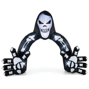 Halloween Inflatable Grim Reaper Archway with Stakes and Water Bags — view 3