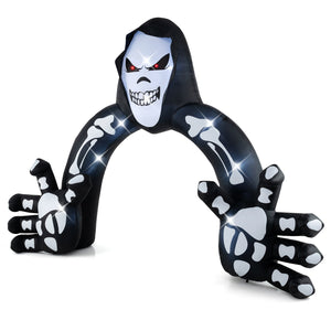 Halloween Inflatable Grim Reaper Archway with Stakes and Water Bags — view 4