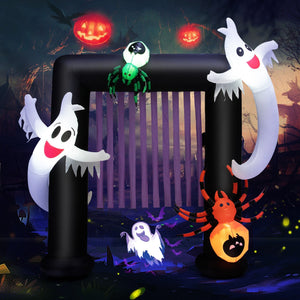 7.5 Feet Halloween Inflatable Archway Blow-up Festive Decoration for Backyard and Porch — view 2