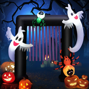 7.5 Feet Halloween Inflatable Archway Blow-up Festive Decoration for Backyard and Porch — view 7