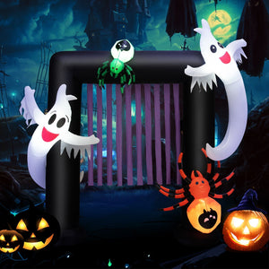 7.5 Feet Halloween Inflatable Archway Blow-up Festive Decoration for Backyard and Porch — view 8