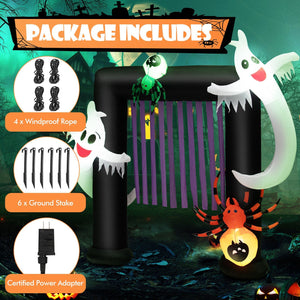 7.5 Feet Halloween Inflatable Archway Blow-up Festive Decoration for Backyard and Porch — view 3