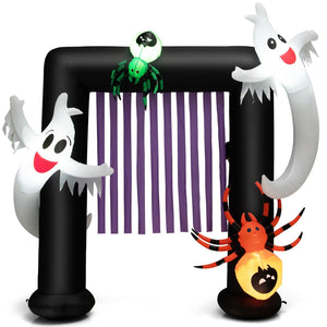7.5 Feet Halloween Inflatable Archway Blow-up Festive Decoration for Backyard and Porch — view 1