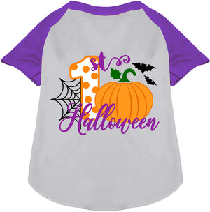 My First Halloween Pet Raglan Shirt — view 1