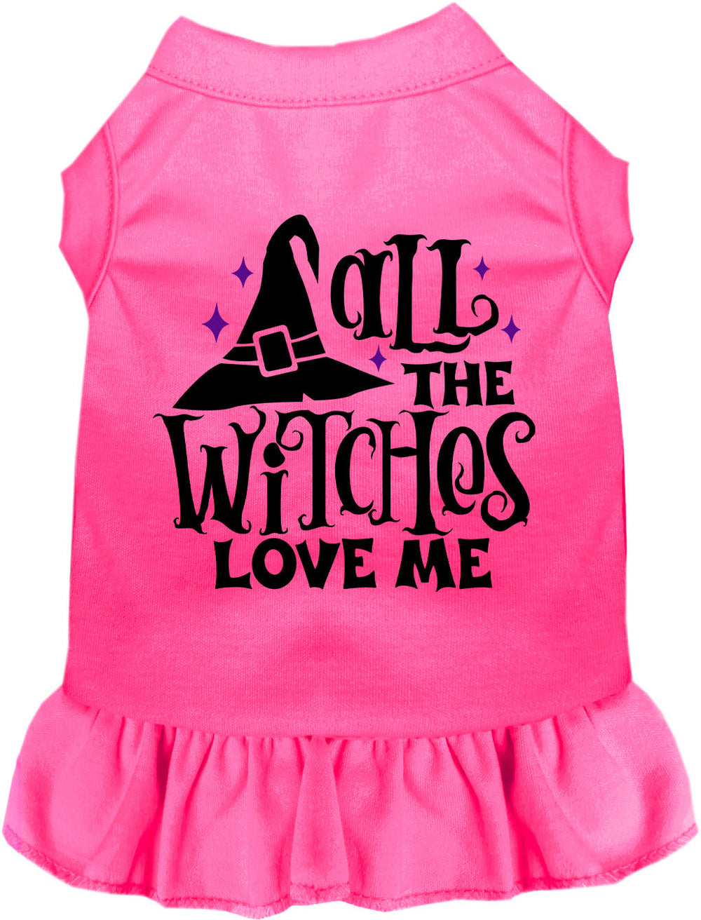 All the Witches Love Me Halloween Pet Dress