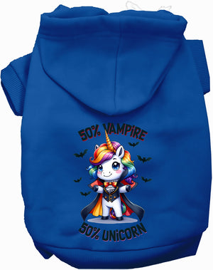 50 Percent Vampire and Unicorn Halloween Pet Hoodie — view 8