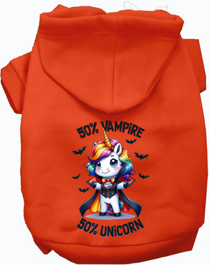 50 Percent Vampire and Unicorn Halloween Pet Hoodie — view 5