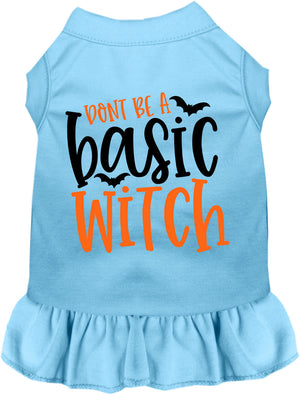 Don't Be a Basic Witch Halloween Pet Dress — view 3