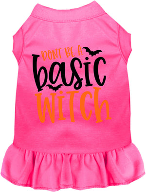 Don't Be a Basic Witch Halloween Pet Dress — view 4