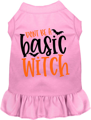 Don't Be a Basic Witch Halloween Pet Dress — view 5