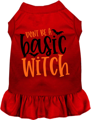 Don't Be a Basic Witch Halloween Pet Dress — view 6