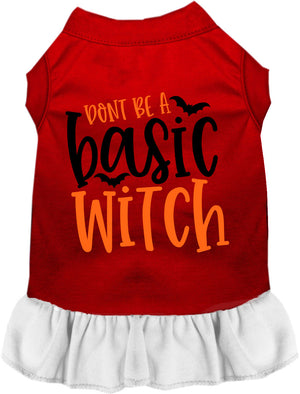 Don't Be a Basic Witch Halloween Pet Dress — view 7