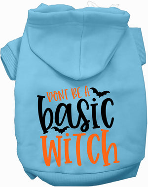 Don't Be a Basic Witch Halloween Pet Hoodie — view 3