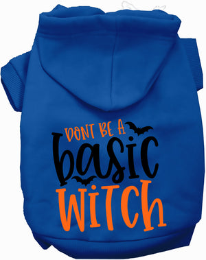 Don't Be a Basic Witch Halloween Pet Hoodie — view 4