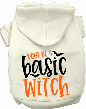 Don't Be a Basic Witch Halloween Pet Hoodie — view 1