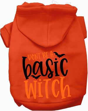 Don't Be a Basic Witch Halloween Pet Hoodie — view 8