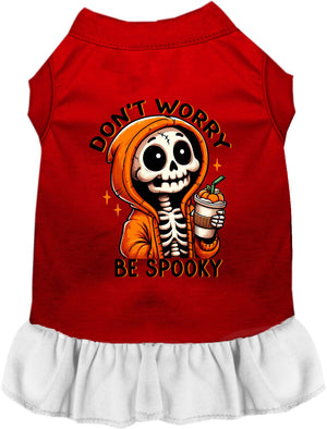 Don't Worry, Be Spooky Halloween Pet Dress — view 1