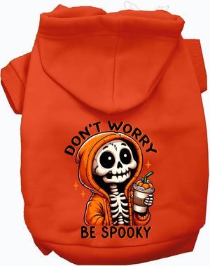 Don't Worry, Be Spooky Halloween Pet Hoodie — view 1