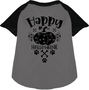Happy Halloweenie Pet Raglan Shirt — view 3