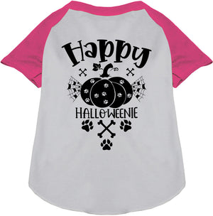 Happy Halloweenie Pet Raglan Shirt — view 5