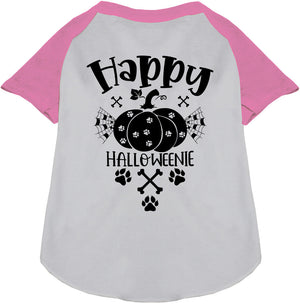 Happy Halloweenie Pet Raglan Shirt — view 6