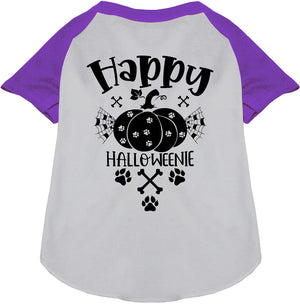 Happy Halloweenie Pet Raglan Shirt — view 7