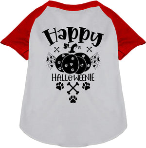 Happy Halloweenie Pet Raglan Shirt — view 1
