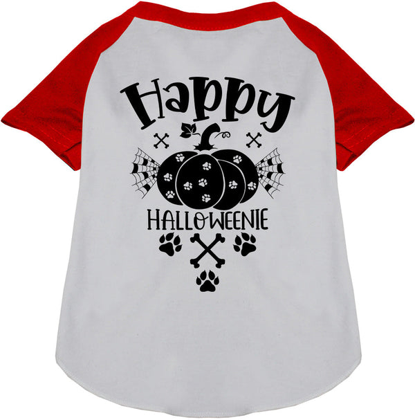 Happy Halloweenie Pet Raglan Shirt