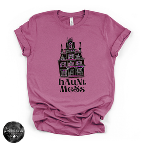 Haunt Mess Tee | Funny Halloween Ghost Graphic T-Shirt — view 3