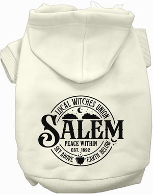 Salem Witches Union Halloween Pet Hoodie — view 4