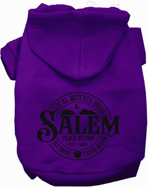 Salem Witches Union Halloween Pet Hoodie — view 10