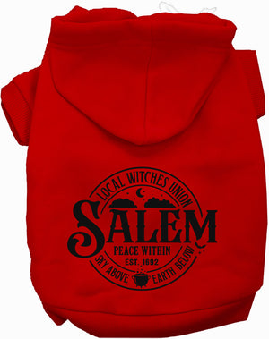 Salem Witches Union Halloween Pet Hoodie — view 11