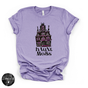 Haunt Mess Tee | Funny Halloween Ghost Graphic T-Shirt — view 4