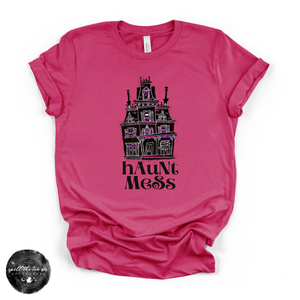 Haunt Mess Tee | Funny Halloween Ghost Graphic T-Shirt — view 5