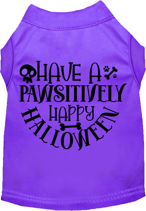 Pawsitively Happy Halloween Pet Shirt — view 1