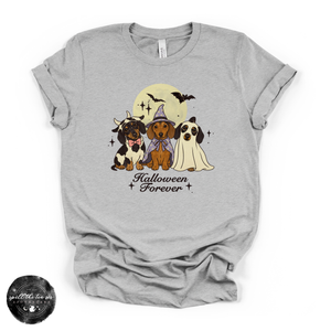Dachshund Halloween Tee | Cute Halloween Wiener Dog Graphic T-Shirt — view 2
