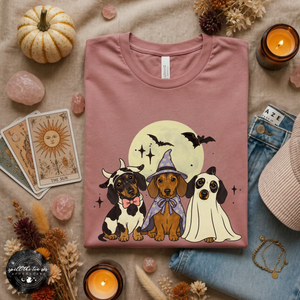 Dachshund Halloween Tee | Cute Halloween Wiener Dog Graphic T-Shirt — view 1