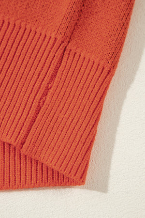 Halloween Pumpkin Face Drop Shoulder Sweater — view 10