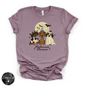 Dachshund Halloween Tee | Cute Halloween Wiener Dog Graphic T-Shirt — view 3