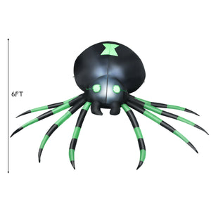 6 Feet Halloween Inflatable Blow-Up Spider — view 4