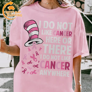 "In October We Wear Pink" Horror T-Shirt - Halloween Breast Cancer Awareness Tee, Cancer Survivor Support Squad Shirt — view 9